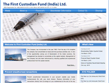 Tablet Screenshot of firstcustodianfund.com